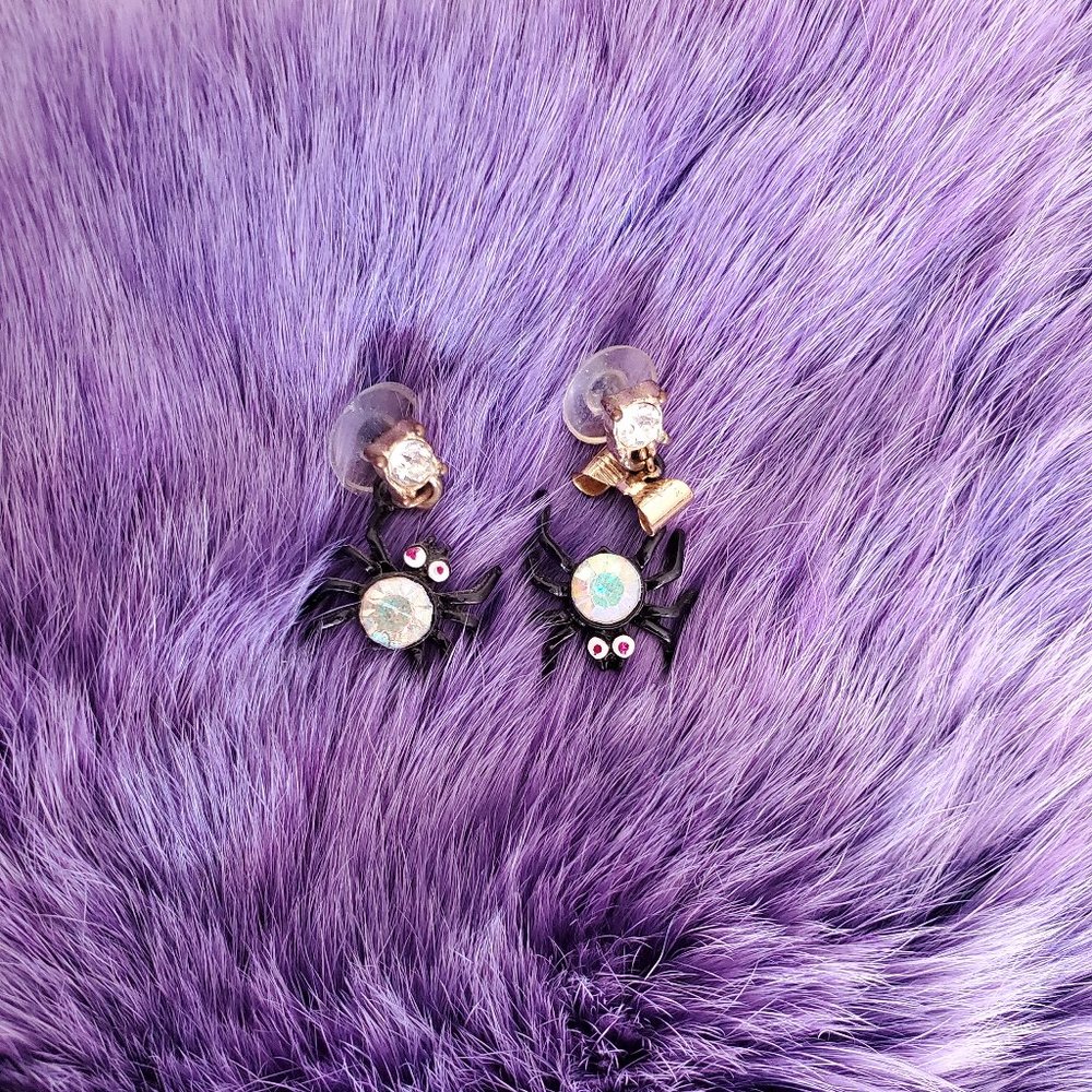 Betsey Johnson Spider Earrings